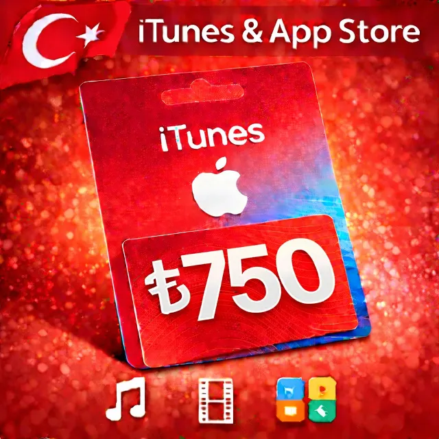iTunes &amp; App Store Подарочная карта — 750 TRY (TR)