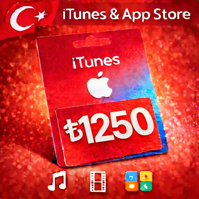 iTunes &amp; App Store Подарочная карта — 1250 TRY (TR)