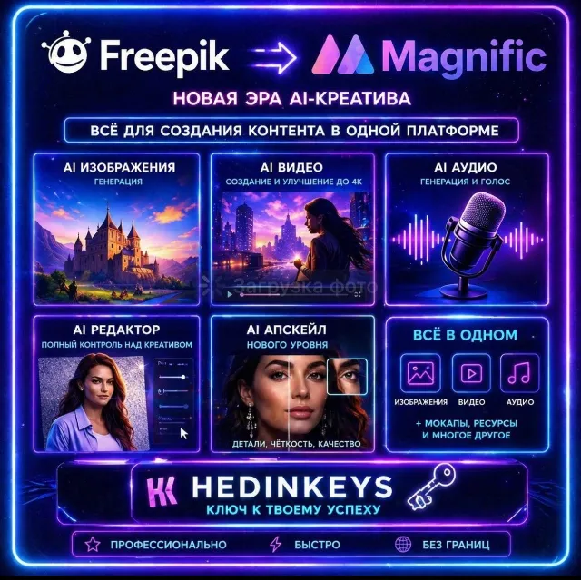 Freepik | Magnific официально на ваш аккаунт