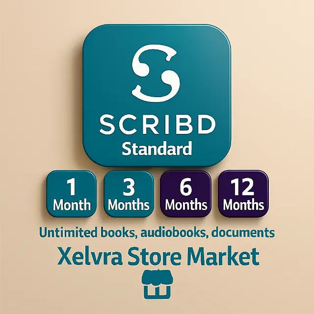 📚  Scribd Premium — 1/3/6/12 месяцев