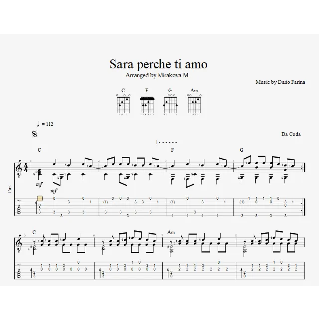 Sara Perche Ti Amo