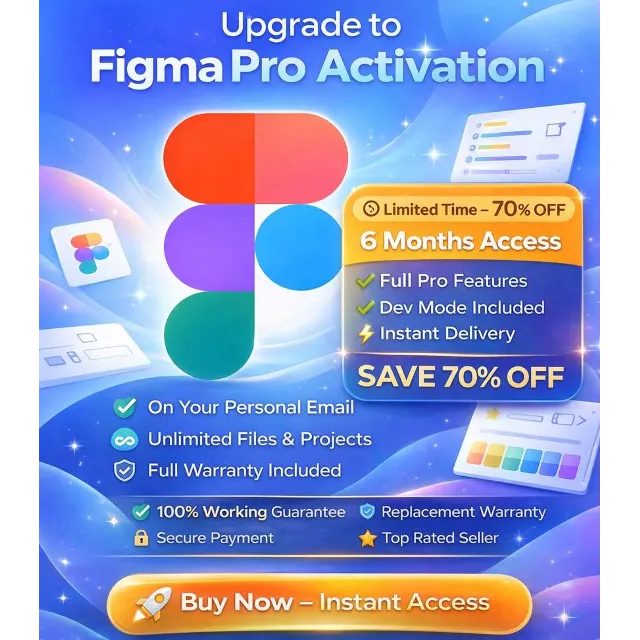 Figma Pro EDU (6 месяцев) — Активация на ваш аккаунт или Новый аккаунт