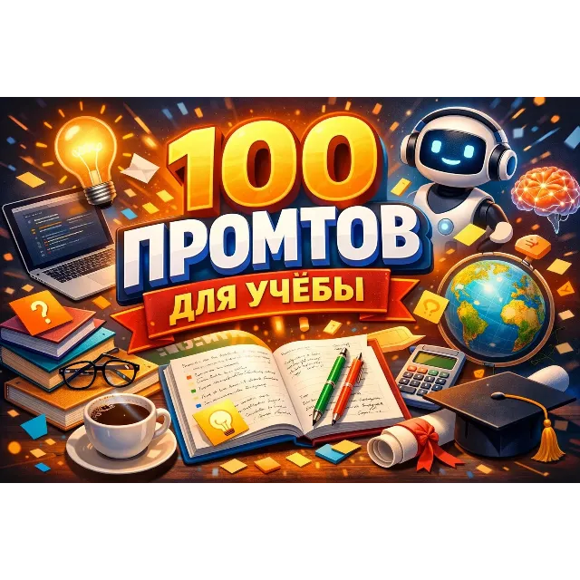 100 промтов для учёбы