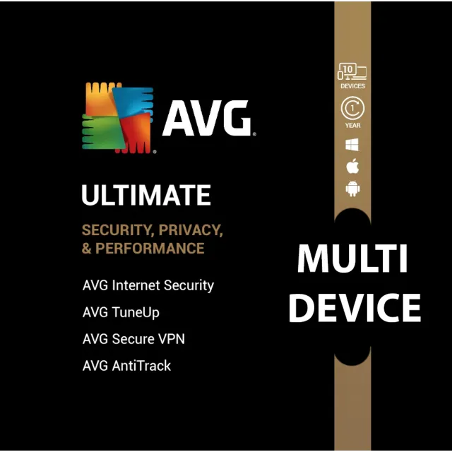 Ключ AVG Ultimate 2026 (1 год / 1 устройств) - Глобаль