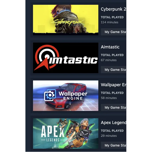 STEAM💎CS2 • Cyberpunk 2077 • PUBG • Wallpaper Engine