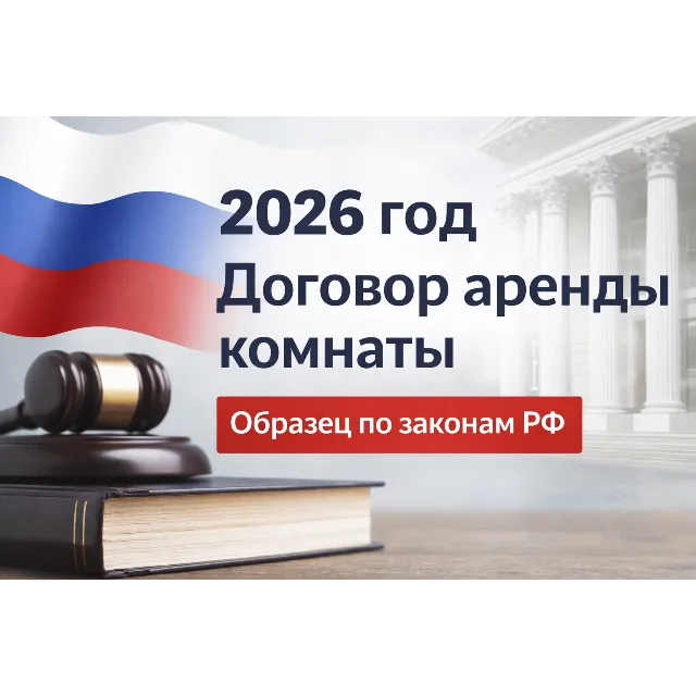 Договор аренды комнаты 2026 РФ - шаблон