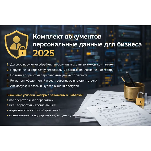 Пакет персональные данные 2025 политика согласие утечки