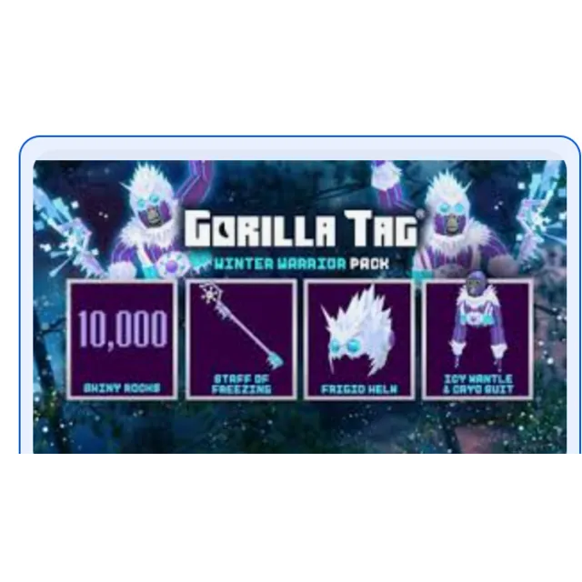 DLC Winter Warrior Pack Gorilla Tag Oculus quest 2 3 s