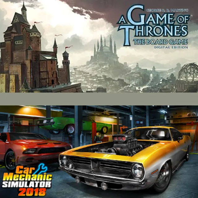 A Game Of Thrones Board + Car Mechanic Simulator 2018