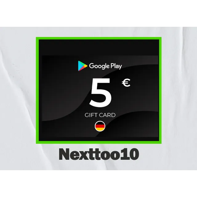 Google Play Gift Card 5€ DE Германия