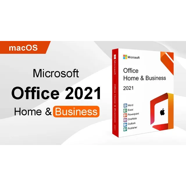 Office 2021 для дома и бизнеса на MacBook
