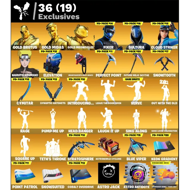FN (ALL PLATFORMS) 💎 259 skins (36 paid) | 900 VB 🎁