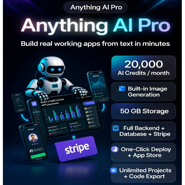 Anything AI Pro|Личный аккаунт|1 месяц| Быстрее и проще CURSOR