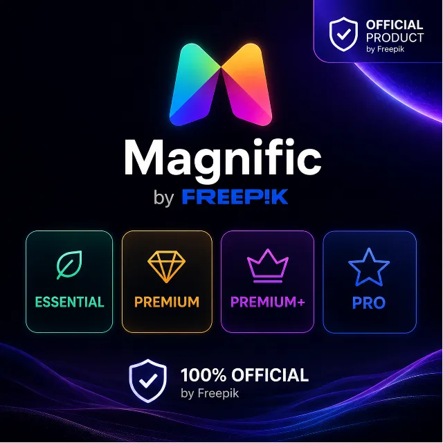 Magnific (Freepik) Essential • Premium • Premium+ • Pro | 1–12 мес | Полная гарантия