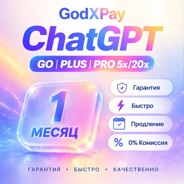 АВТО [24/7] | СhatGPT |  1 МЕСЯЦ |  PLUS | GO | PRO | БЫСТРО | ЛЮБОЙ АККАУНТ