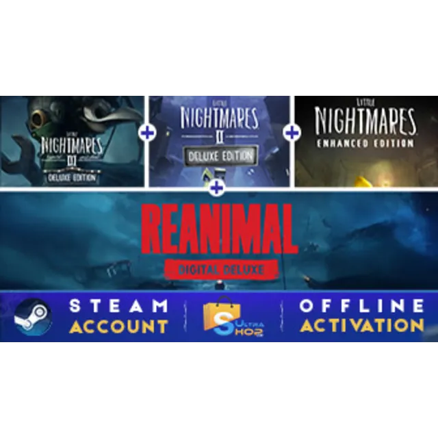 🎮 REANIMAL Digital Deluxe + Little Nightmares All Parts (4 Games) - STEAM OFFLINE ⚡