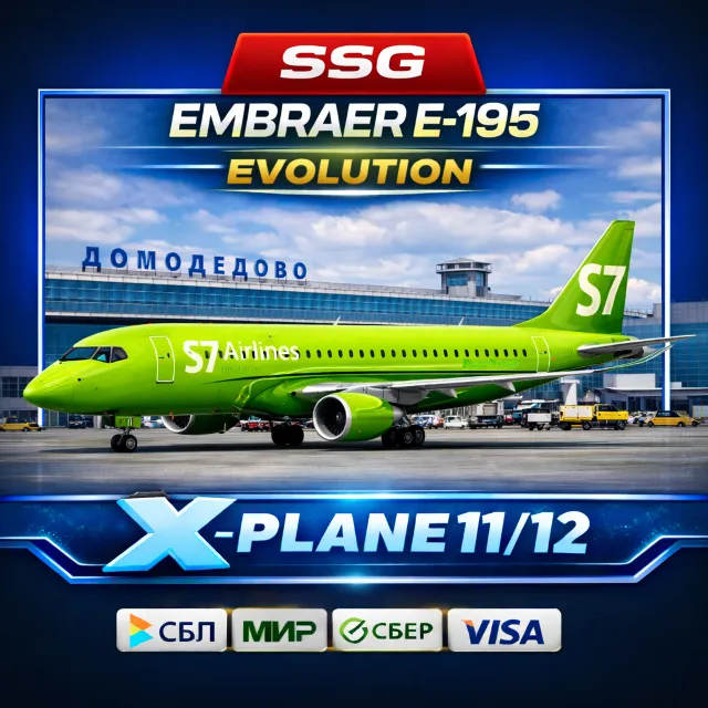 SSG Embraer E-195 Evolution X-plane 11/12