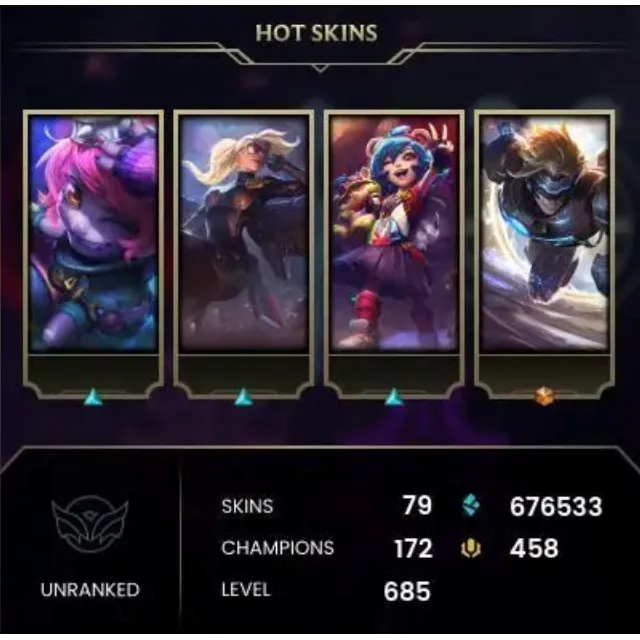 LEAGUE OF LEGENDS 💎 Уровень 685 | 79 скинов | Полный доступ 🎁