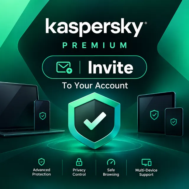 Ключ лицензии Kaspersky Premium Total Security | Приглашение | В ваш аккаунт