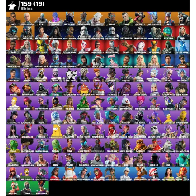 FN (ВСЕ ПЛАТФОРМЫ) 💎 159 скинов (19 платных) | 600 VB | Полный доступ 🎁
