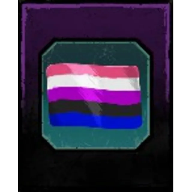 🔑 DBD | Значок радужный флаг Gender-Fluid | БОНУС + ПОДАРОК🎁