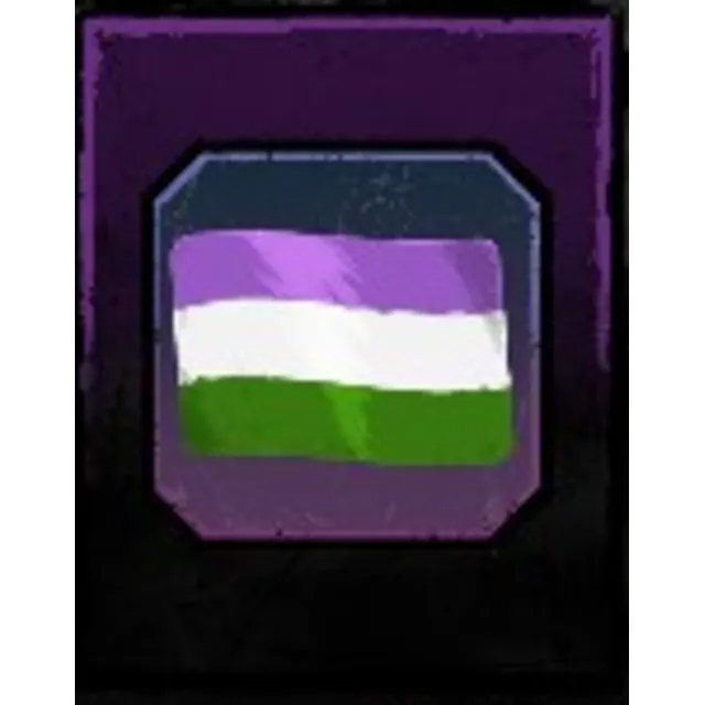 🔑 DBD | Значок радужный флаг Genderqueer | БОНУС + ПОДАРОК🎁