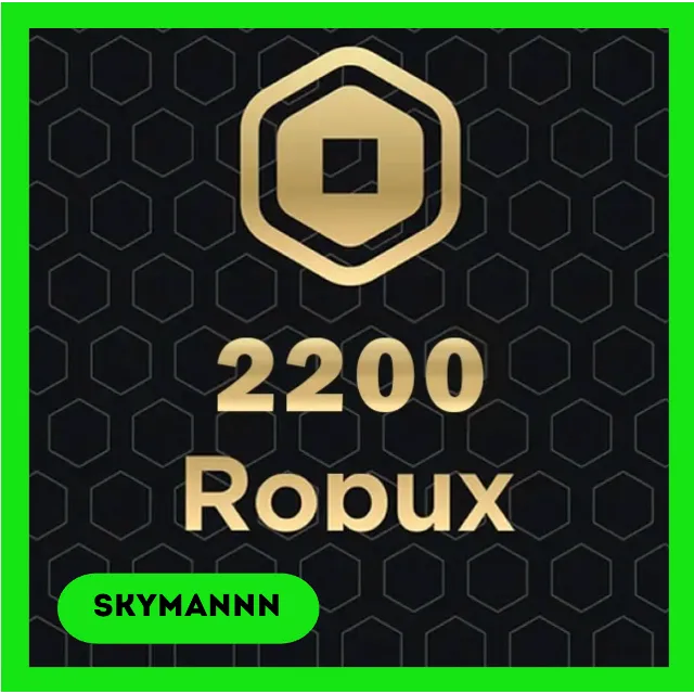 2200 ROBUX КАРТА ПОПОЛНЕНИЯ ROBLOX GLOBAL АВТО 24/7