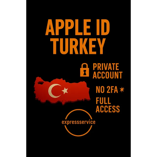 🇹🇷 Apple ID turkey | Личный аккаунт 🔐 No 2FA 💥 Полный доступ ✨💯