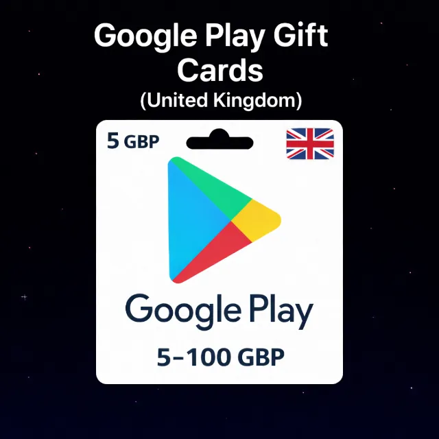 Google Play Gift Cards (Великобритания) 5–100 GBP | Коды пополнения