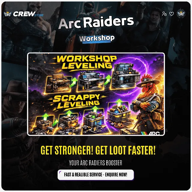 ARC Raiders Бустинг Сервис – Workshop и Scrappy до Максимального Уровня (Быстро)