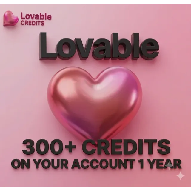 Lovable Pro: 300+ кредитов на ваш счет, 1 год.  (ссылка для активации)
