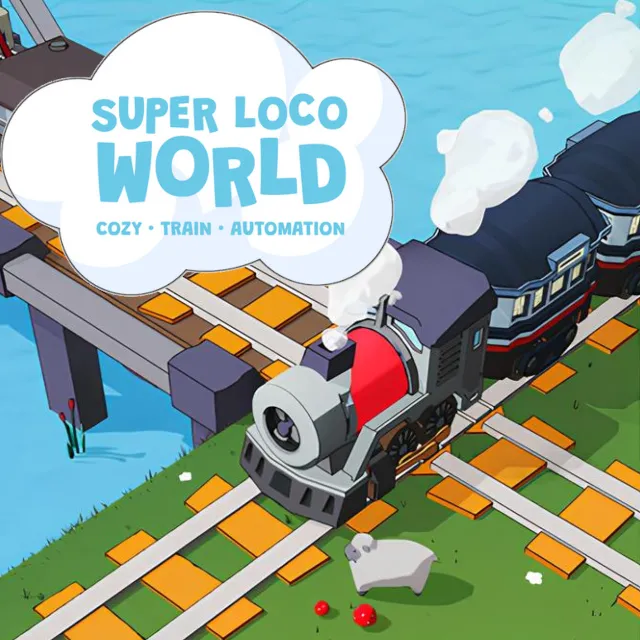 🔥🔥 Super Loco World - Cozy Train Automation/Steam Ключ / Только Европа