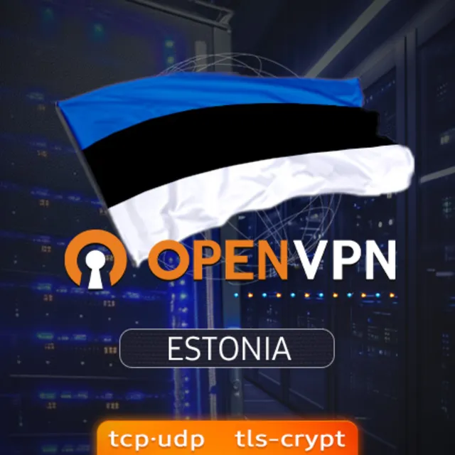 OpenVPN Эстония 🌍 TCP · UDP / без авторизации