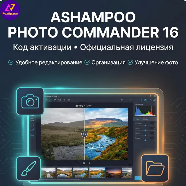 Ashampoo Photo Commander 16 ( Фоторедактор )/бессрочный код
