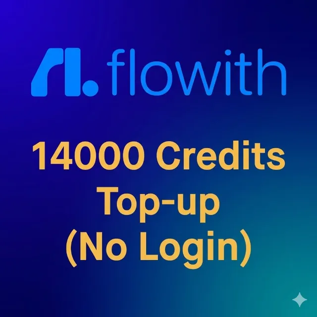 Flowith AI 14000 Кредитов Пополнение (Без входа)