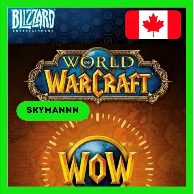 WOW Тайм-карта 60 ДНЕЙ World of Warcraft Канада