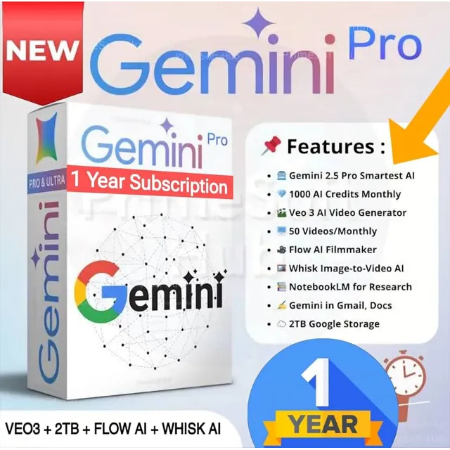 3 месяцев Google AI Pro: Gemini 3 + Nano Banana + Veo