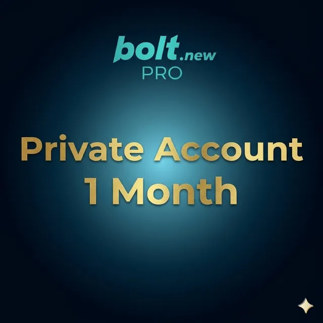 Bolt.new Pro Приватный Аккаунт 1 Месяц