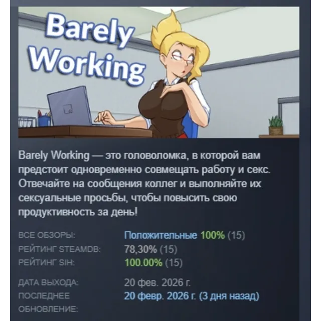 Barely Working АВТОДОСТАВКА STEAM GLOBAL МГНОВЕННО ЛИЦЕНЗИЯ