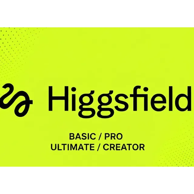Higgsfield AI Basic/Pro/Ultimate/Creator 1-12M Subscriptions/Renewal