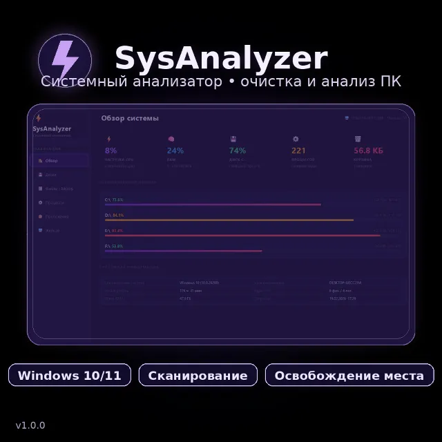 System Analyzer — очистка ПК и поиск ненужных файлов