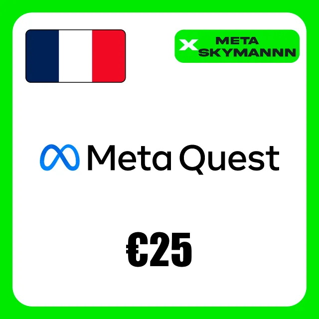 META QUEST 25€ EUR ФРАНЦИЯ КАРТА ПОПОЛНЕНИЯ АВТО 24/7