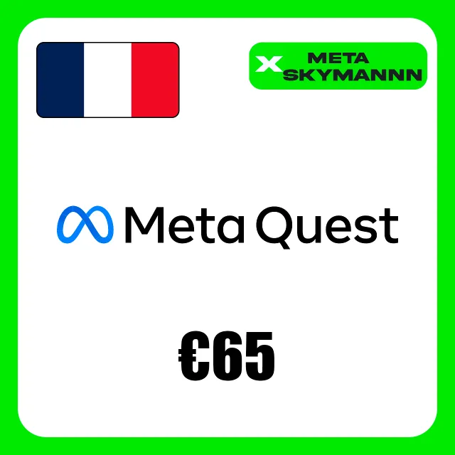 META QUEST 65€ EUR ФРАНЦИЯ КАРТА ПОПОЛНЕНИЯ АВТО 24/7