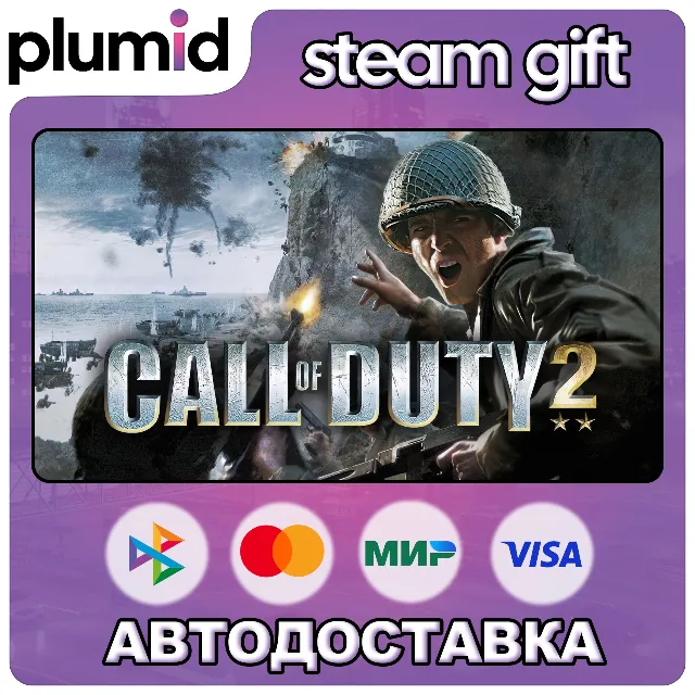 Call of Duty 2 Steam Gift / Россия + МИР / АВТО