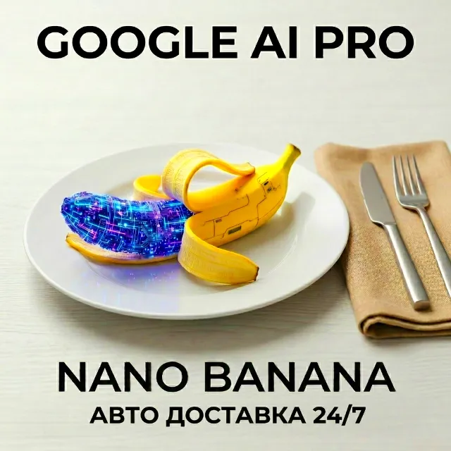 |NanoBanana | Google AI PRO | ЛИЧНЫЙ АККАУНТ | МГНОВЕННАЯ ДОСТАВКА 24/7