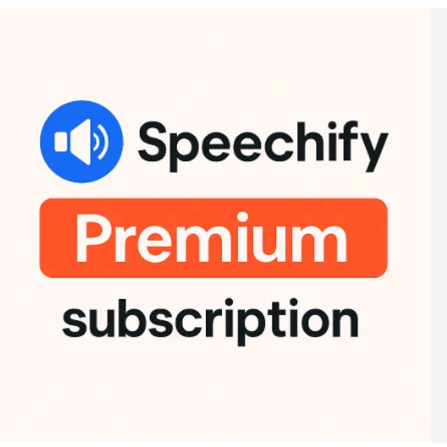 Speechify Premium Subscription | 1–12 Months | Unlimited Use