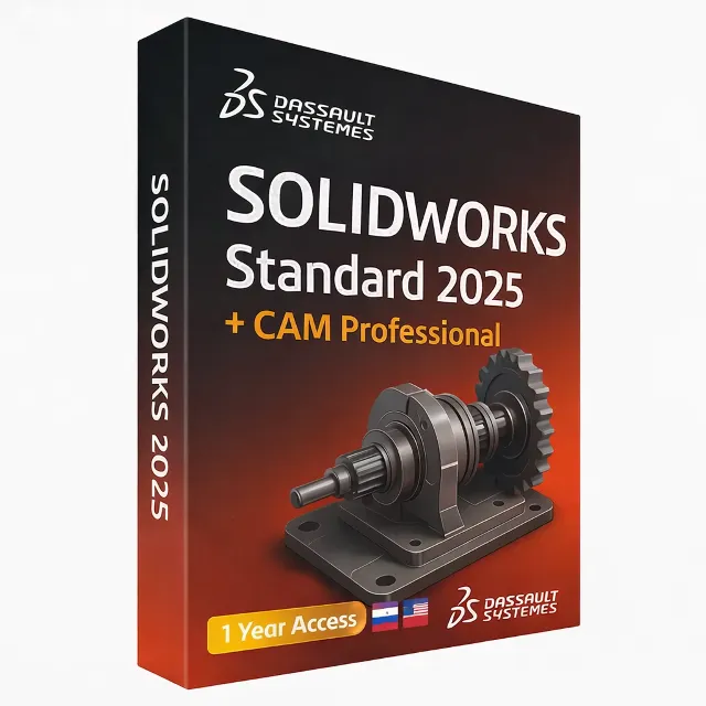 SolidWorks 2025  + CAM Professional – Official 1 Year