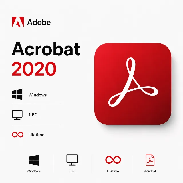 Adobe Acrobat 2020 ОС Windows 1 PC 🔄Lifetime🔄