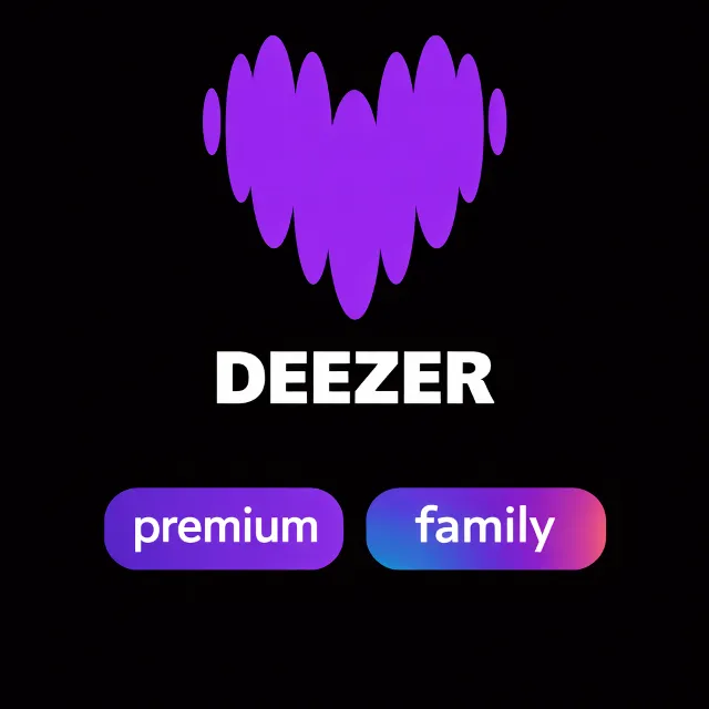 Планы подписки Deezer Premium/Family на 1/12 месяцев | Лучшая цена на обновление/прод