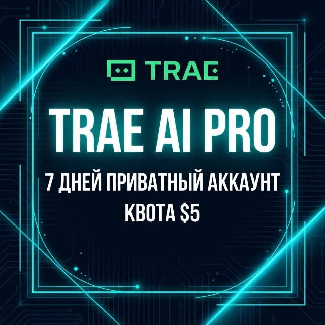 Trae AI Pro 7 дней | Приватный аккаунт | Квота $5